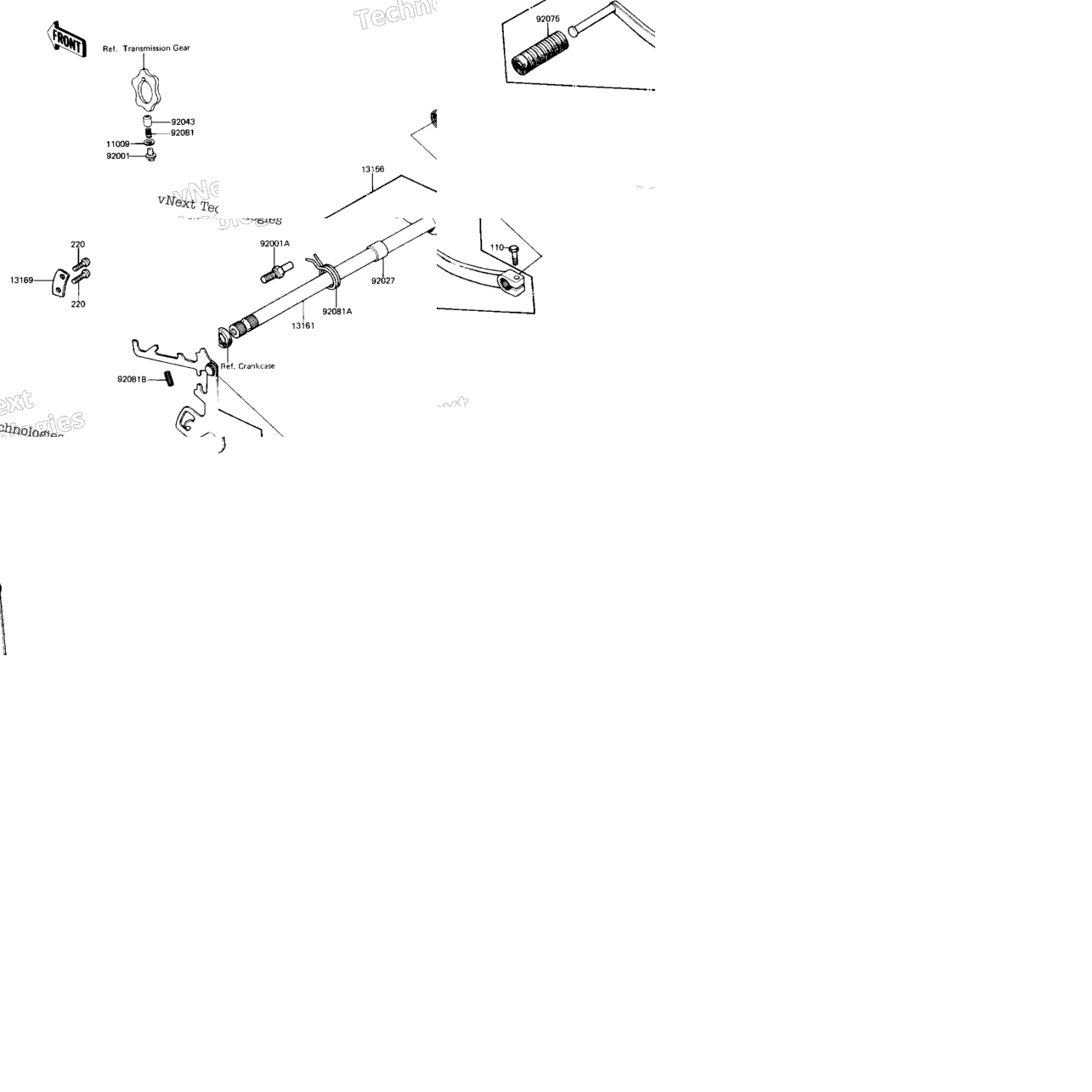 Gear Change Mechanism ('82-'83 A9/A10)