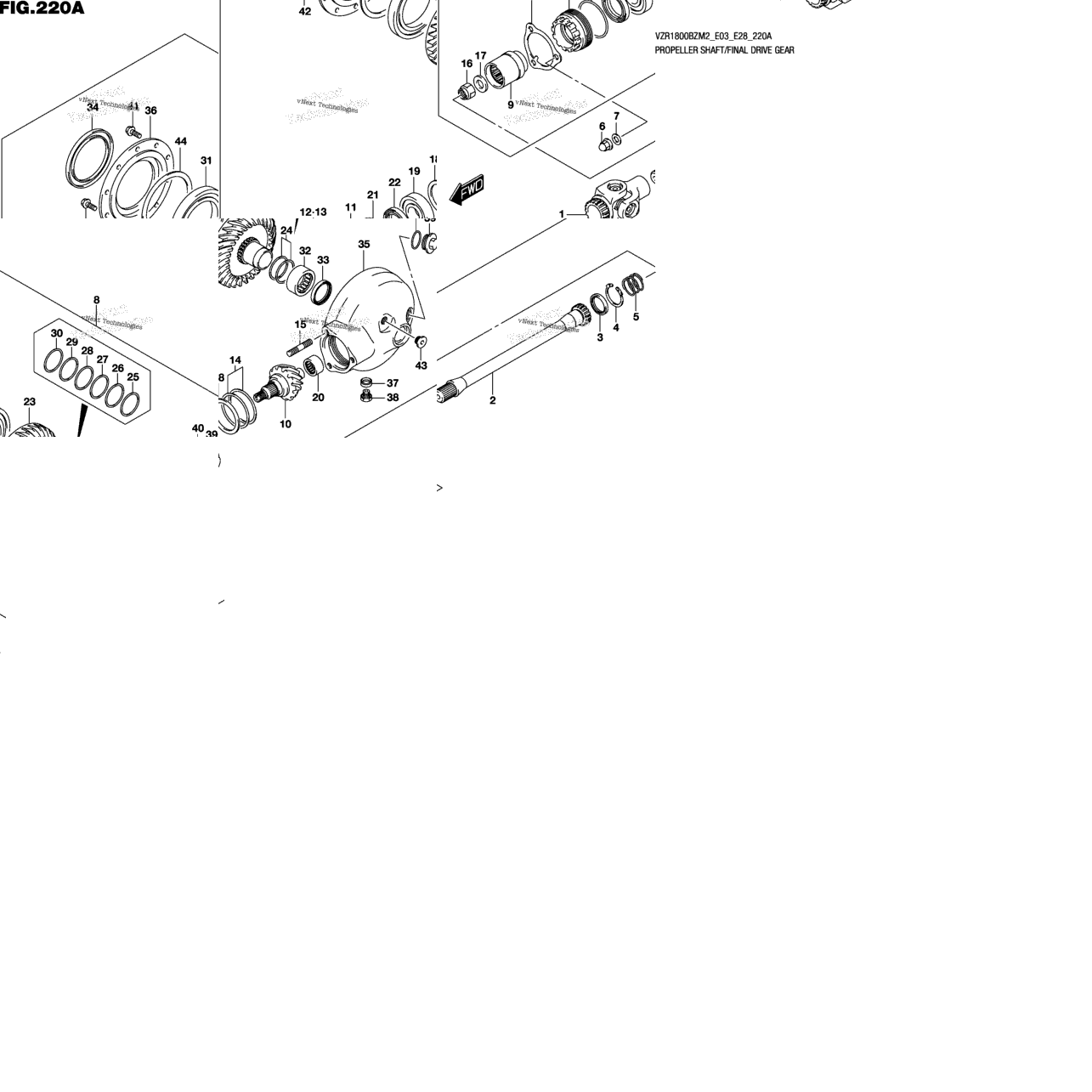 Propeller Shaft/Final Drive Gear