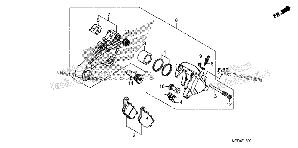 Rear Brake Caliper (1)