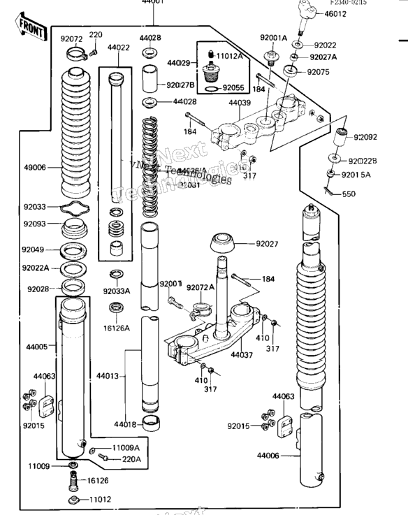 Front Fork ('84 A2)
