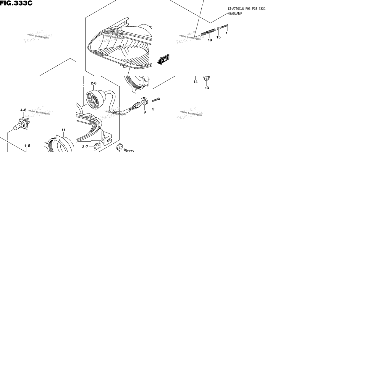 Headlamp (Lt-A750xl8 P33)