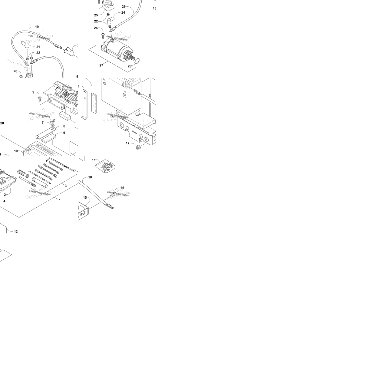 Battery And Starter Assembly