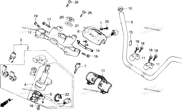 A/I Handlebar 86-87