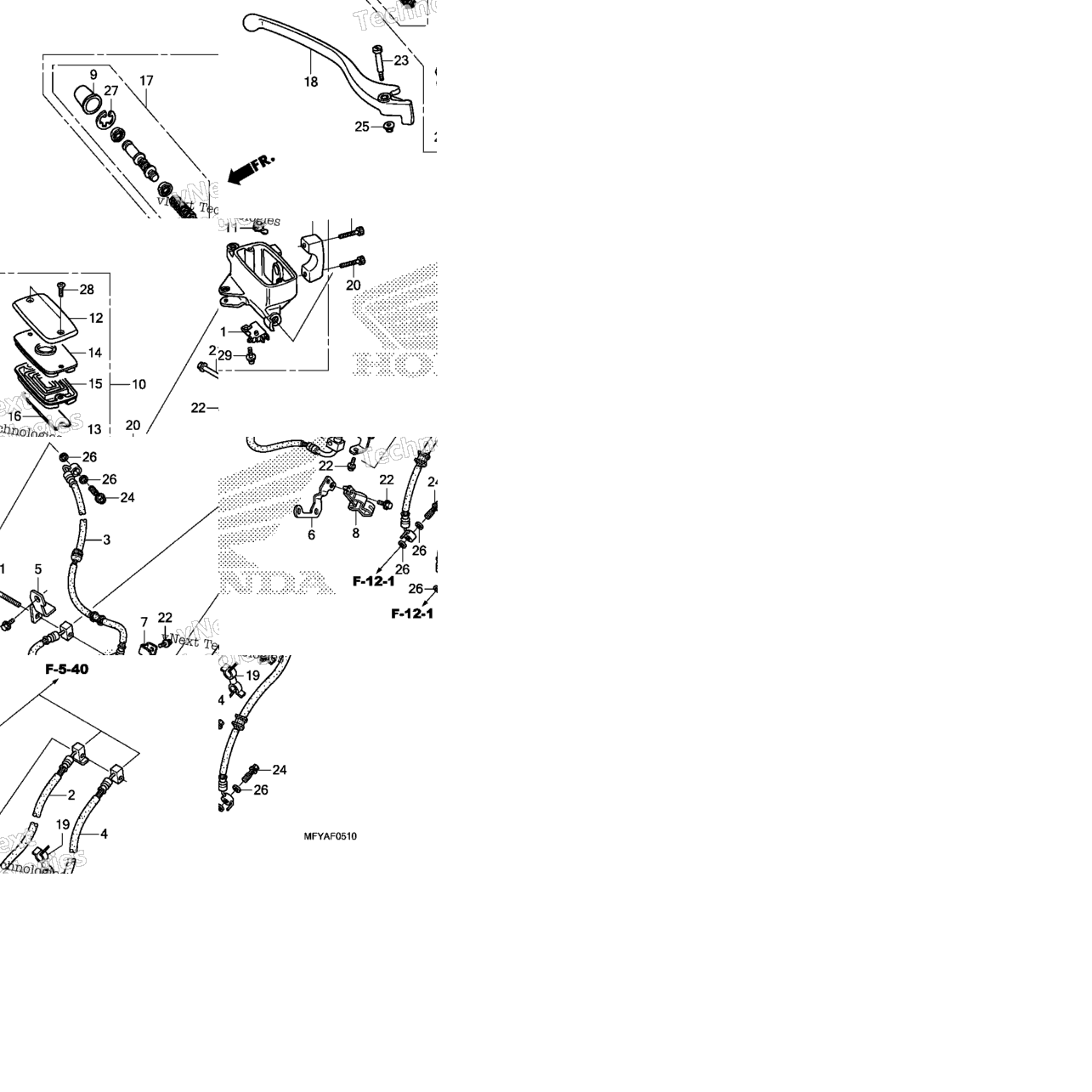 Front Brake Master Cylinder (Abs)