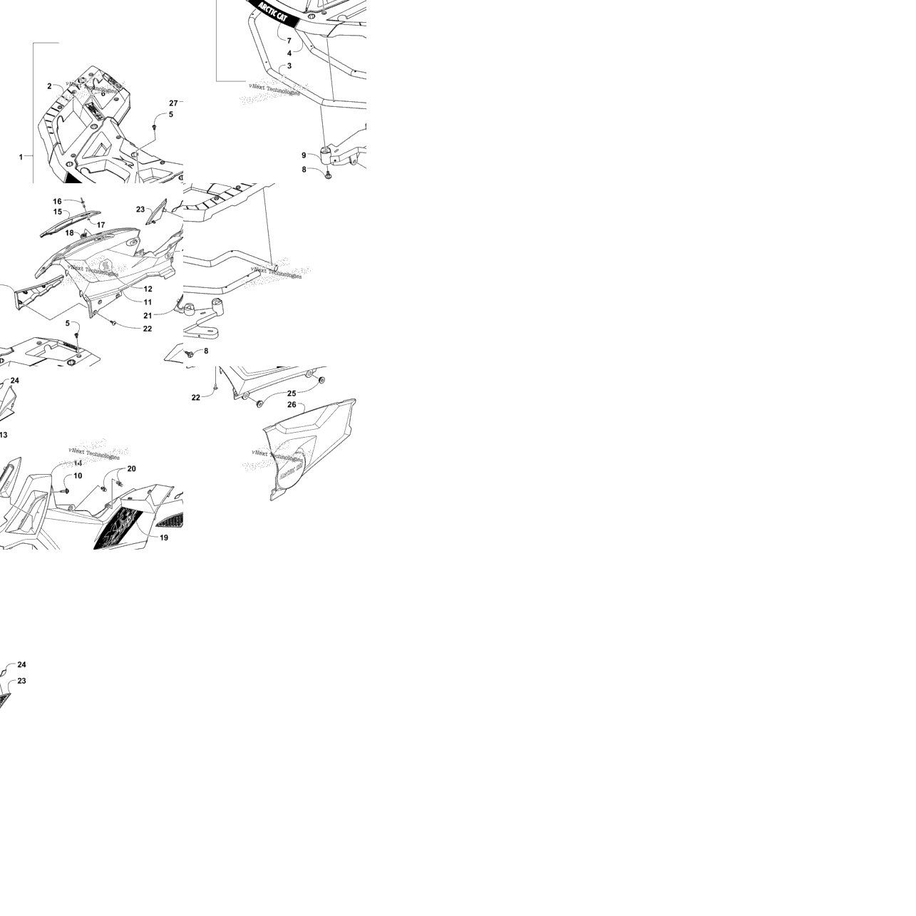 Front Rack And Side Panel Assemblies