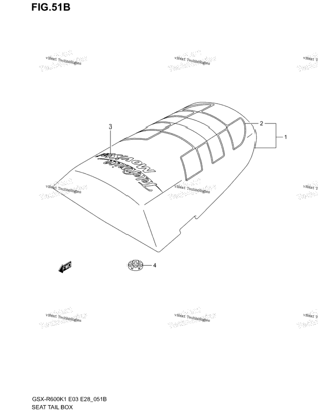 Seat Tail Box (Model K2 For Yc2)