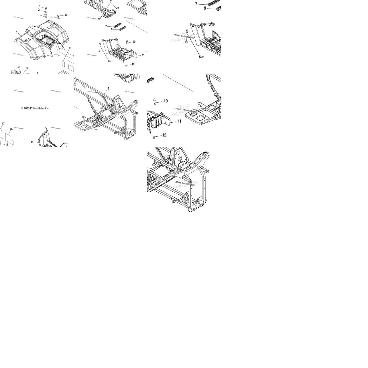 Cab, Rear, Frame, & Footwells /Ld27aa/Ab/Ac/Ad