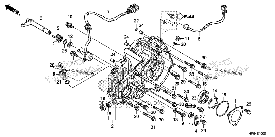 Rear Crankcase Cover