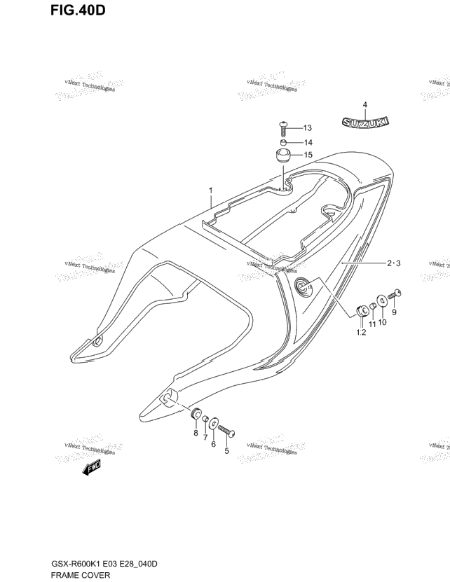 Frame Cover (Gsx-R600zk3)