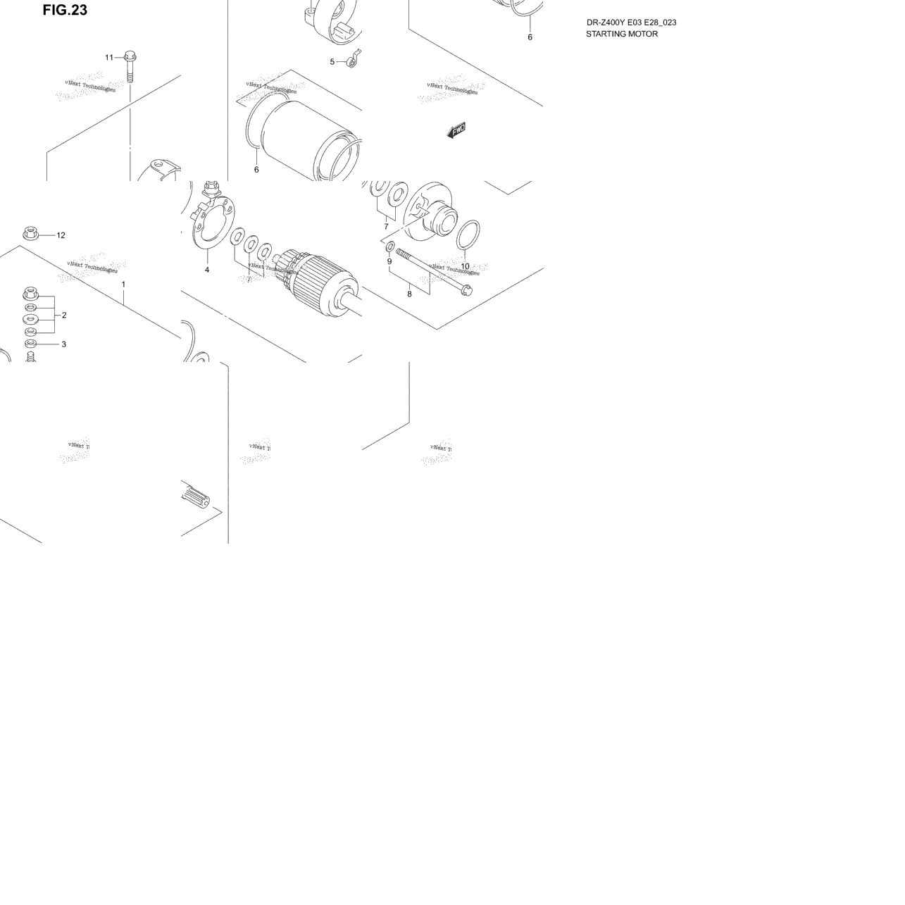 Starting Motor (Dr-Z400ey/Ek1/Ek2/Ek3/Ek4)