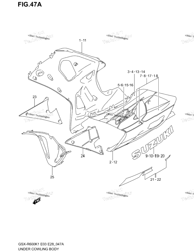 Under Cowling (Model K2)