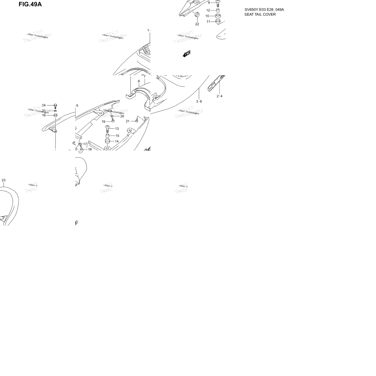 Seat Tail Cover (Model K1)
