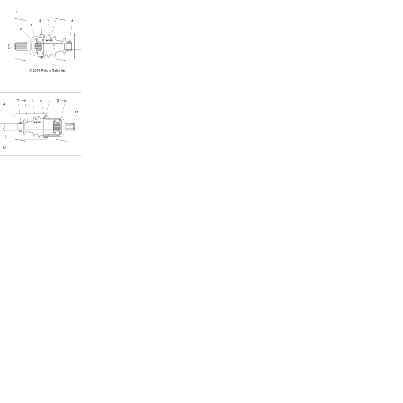 Drive Train, Front Half Shaft