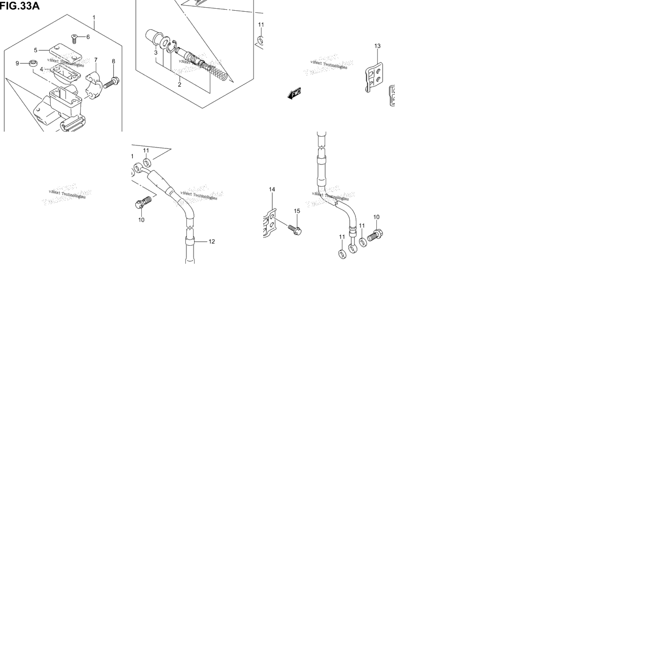 Front Master Cylinder (Model K5/K6)
