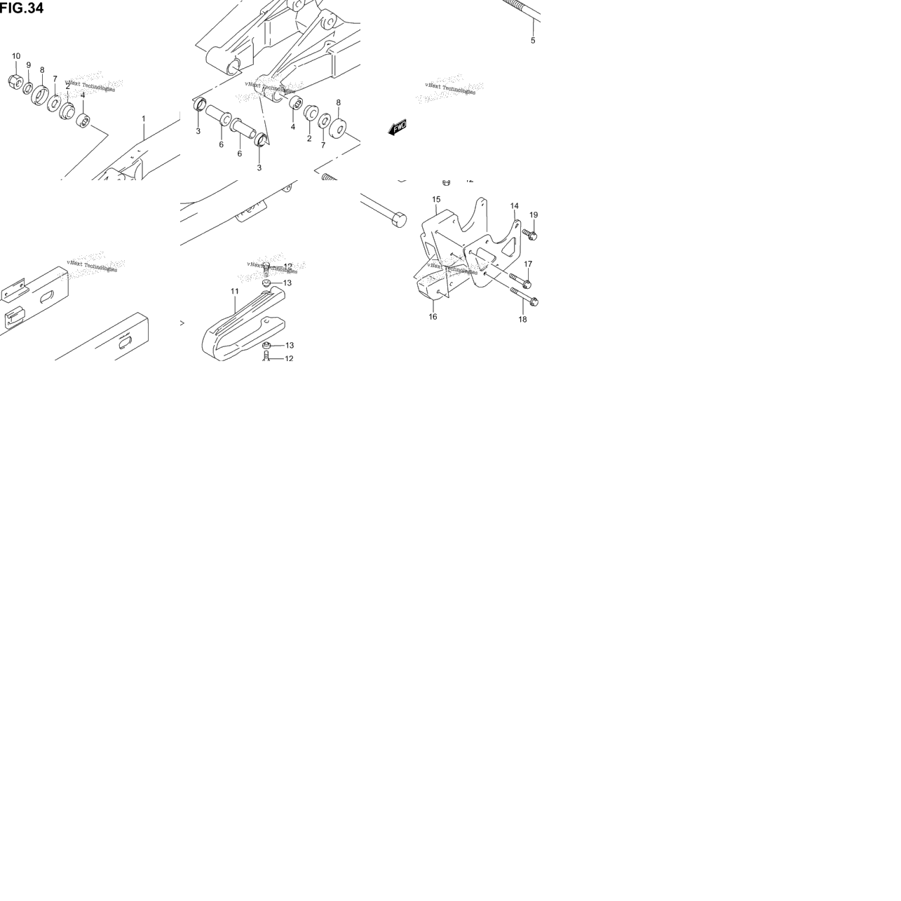 Rear Swinging Arm (Model K2)
