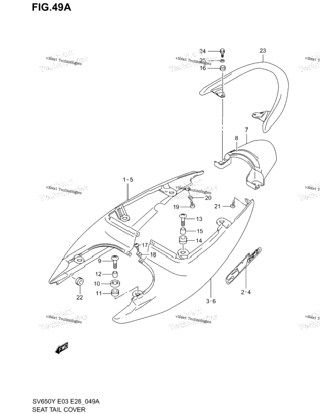 Seat Tail Cover (Model K1)