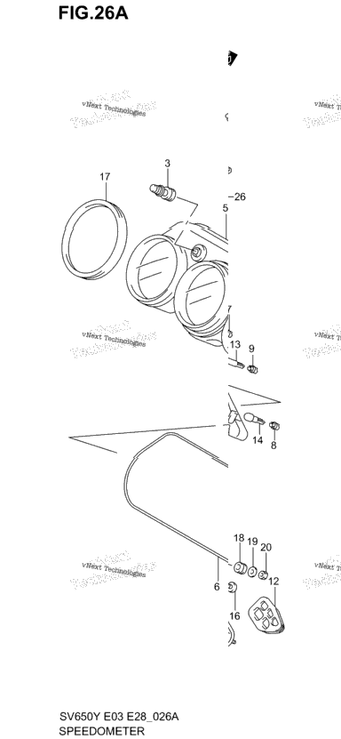 Speedometer (Sv650sx/Sy/Sk1/Sk2)