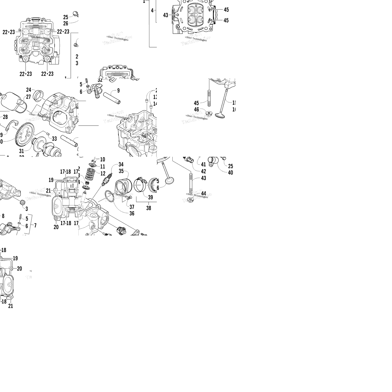 Cylinder Head And Camshaft/Valve Assembly