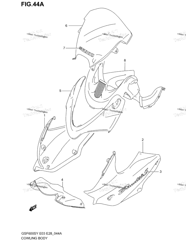 Cowling Body (Model K1)