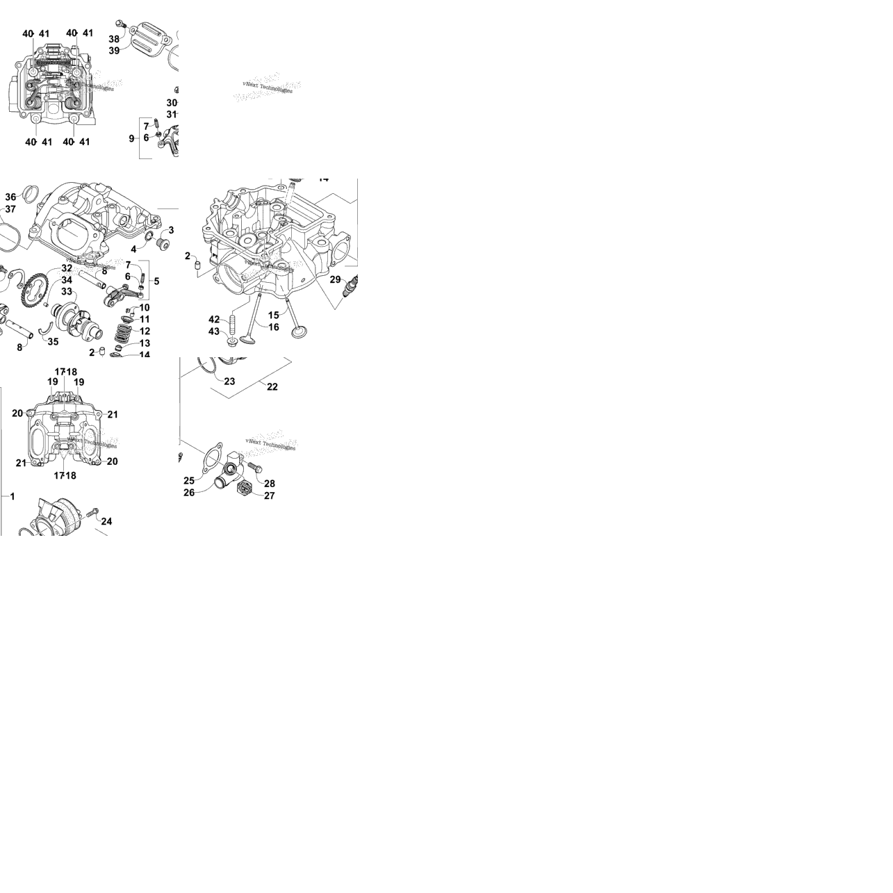Cylinder Head And Camshaft/Valve Assembly