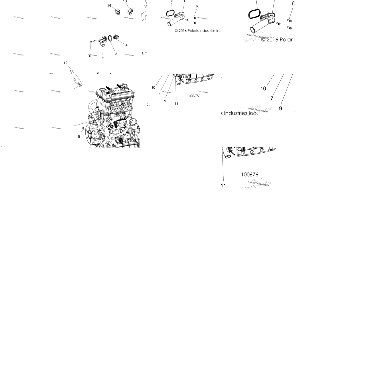 Engine, Cooling, Thermostat & Bypass