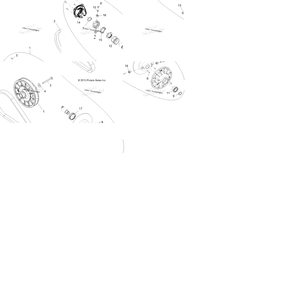 Drive Train, Secondary Clutch