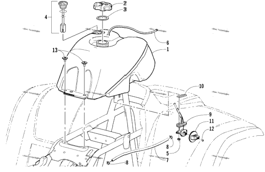 Gas Tank Assembly (Vin E21t325087 And Up)