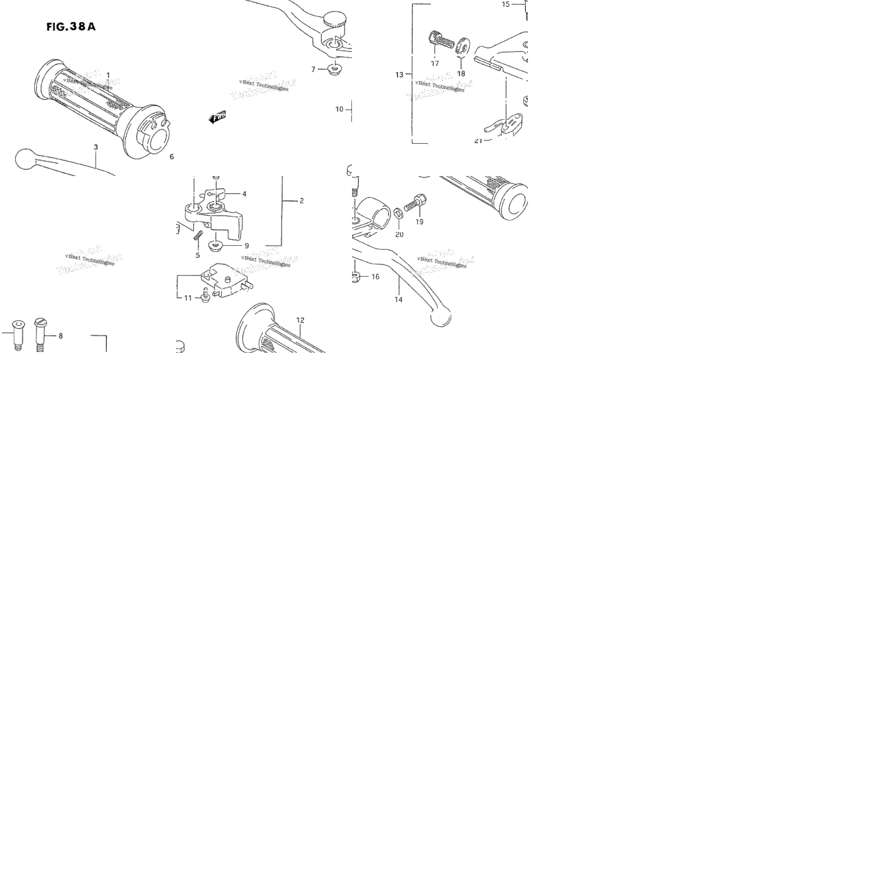 Handle Lever (Model K/L/M/N/P/R/S/T)