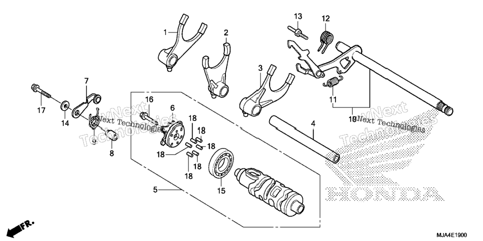 Gear Shift Drum