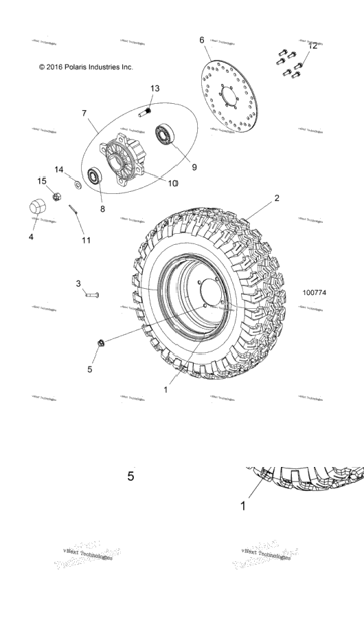 Wheels, Front Tire & Brake Disc