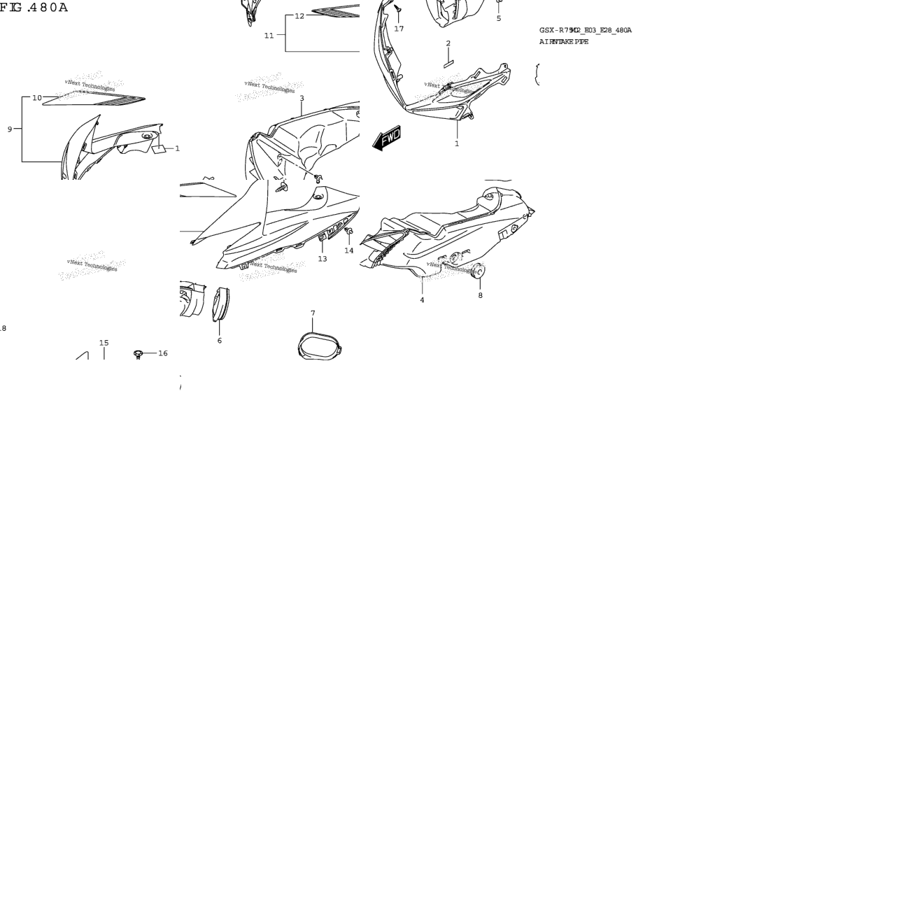 Air Intake Pipe (Gsx-R750)