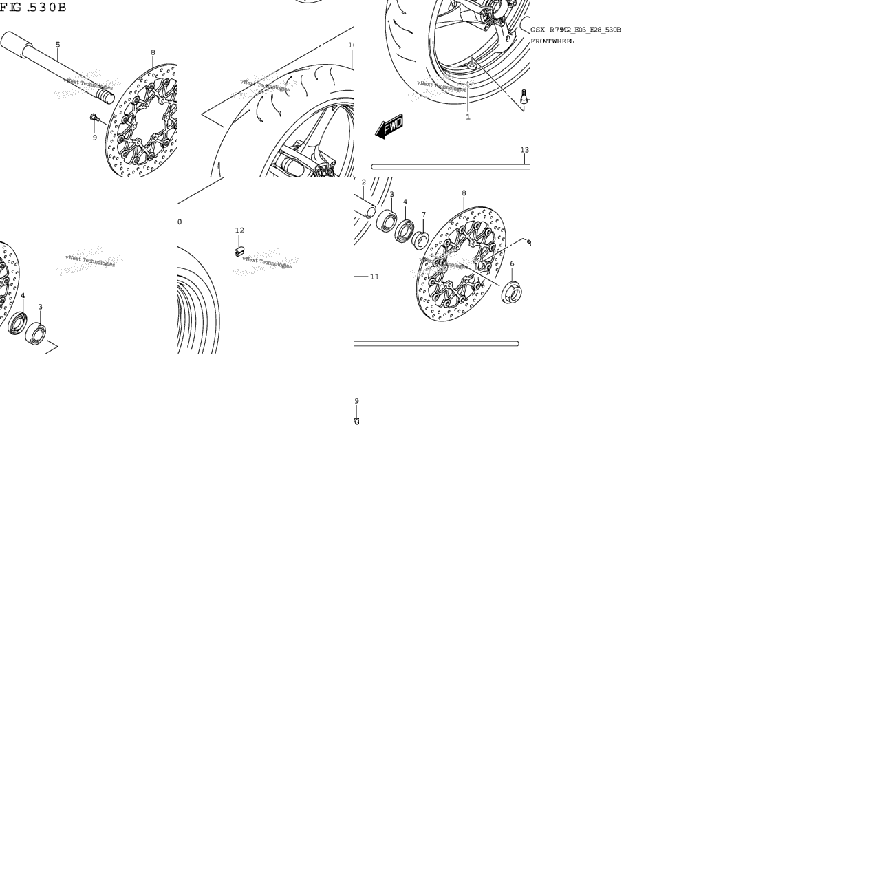 Front Wheel (Gsx-R750:(E03,E28,E33))