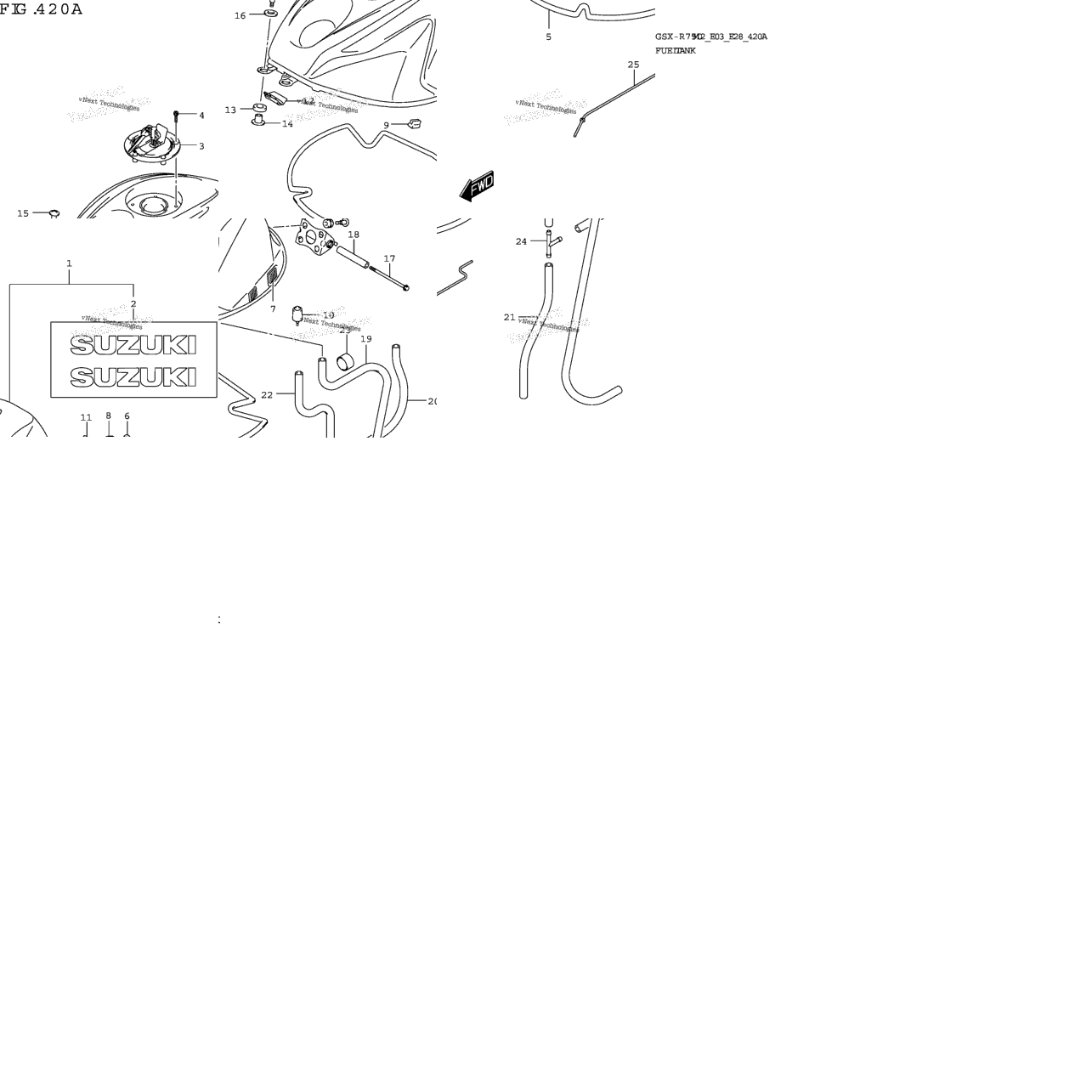 Fuel Tank (Gsx-R750:(E03,E28))