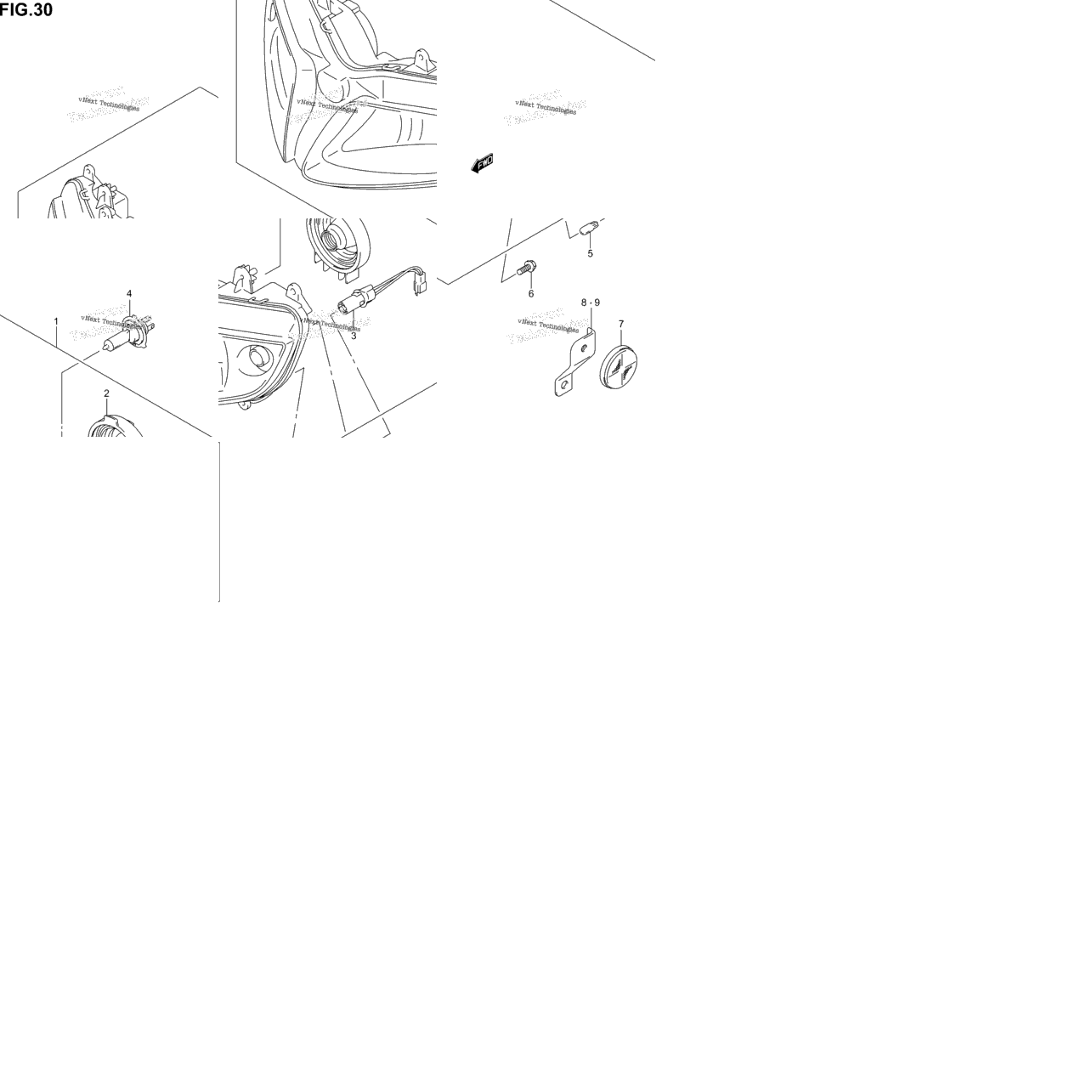 Headlamp (Sv1000sk3/Sk4/Sk5)
