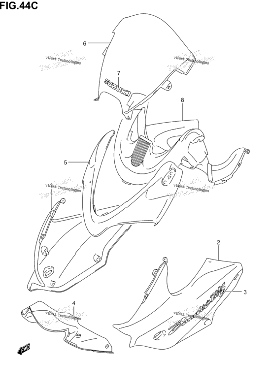 Cowling Body (Gsf1200sk4)