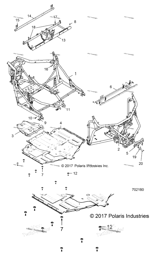 Chassis, Main Frame And Skid Plates