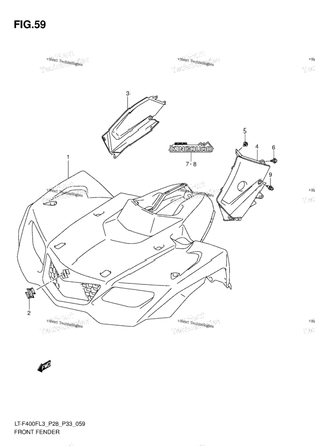 Front Fender (Lt-F400fl3 P33)