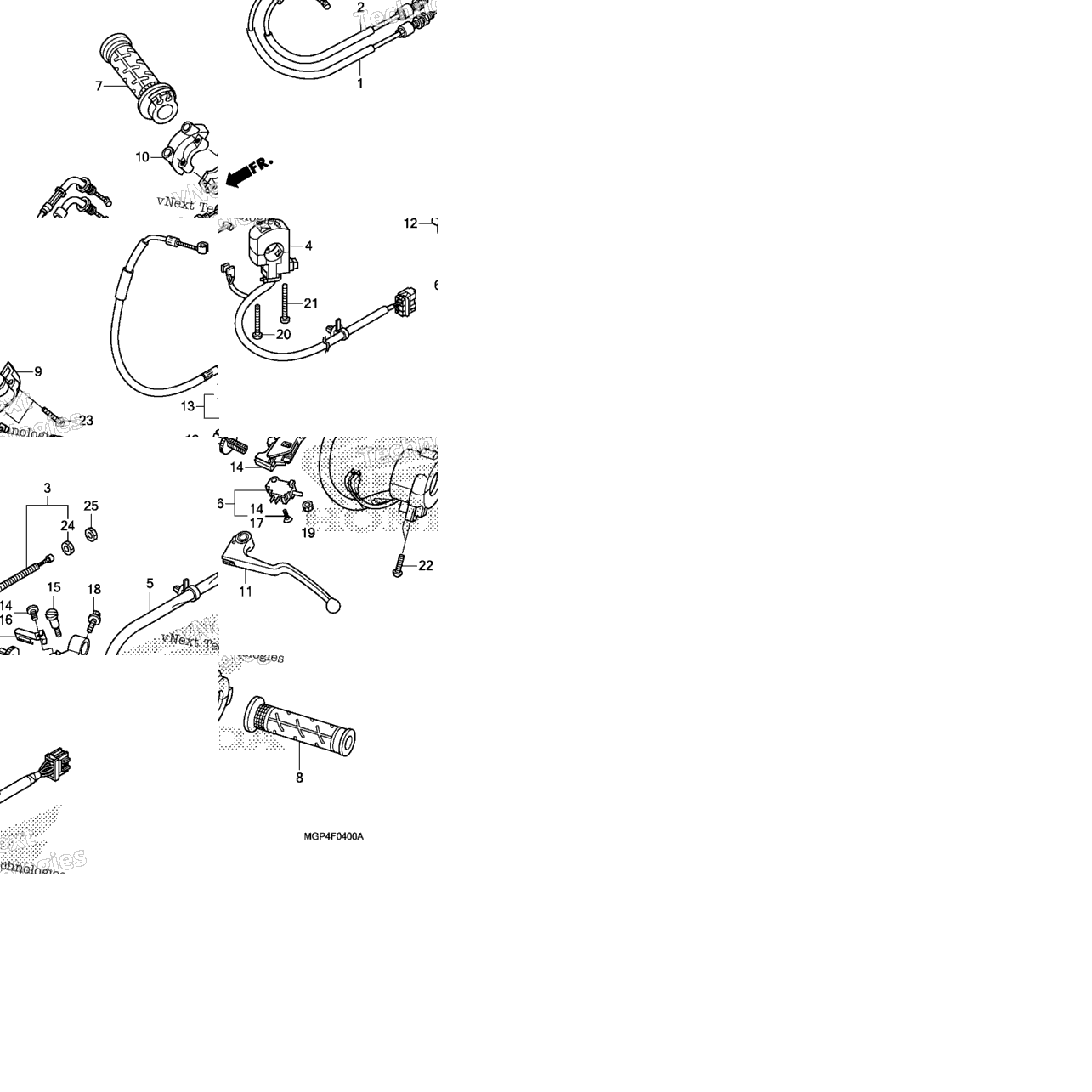 Handle Lever@Switch@Cable