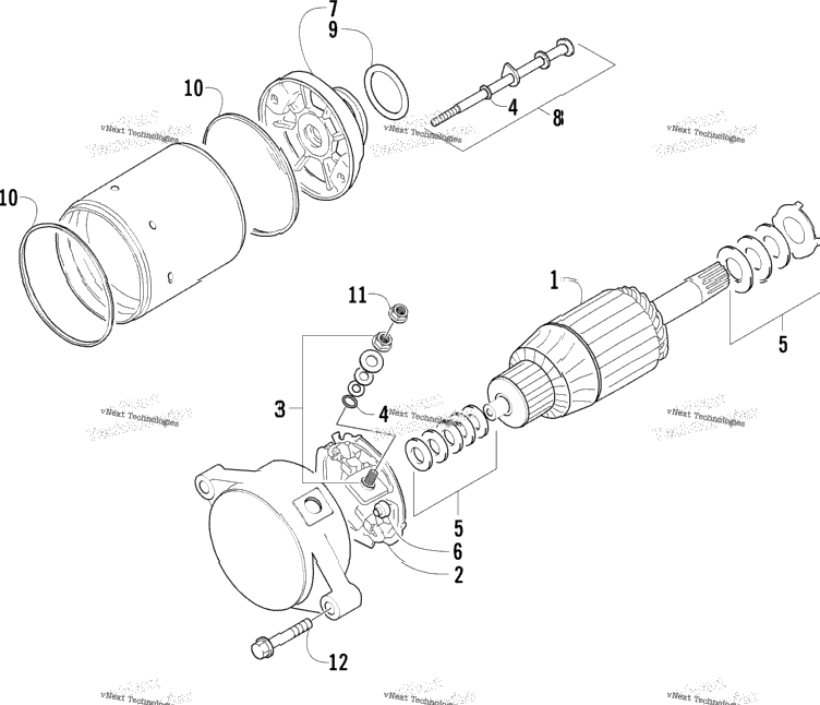 Starter Motor Assembly