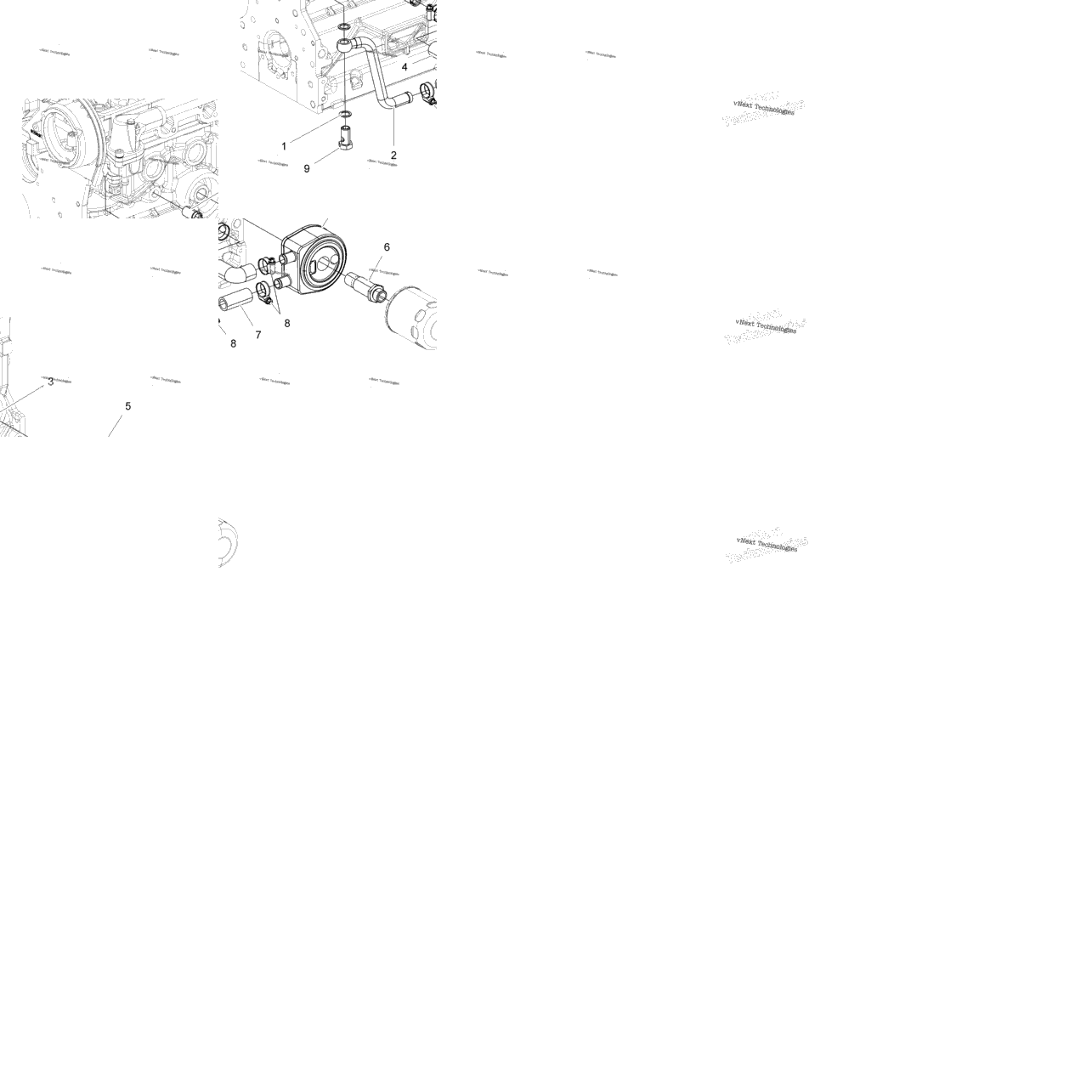 Engine, Oil Cooling System