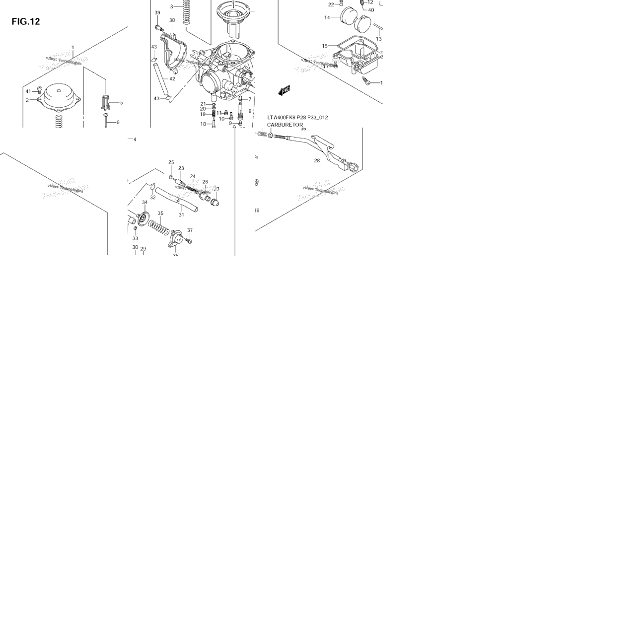 Carburetor (Lt-A400fk8/Fk9/Ful0)