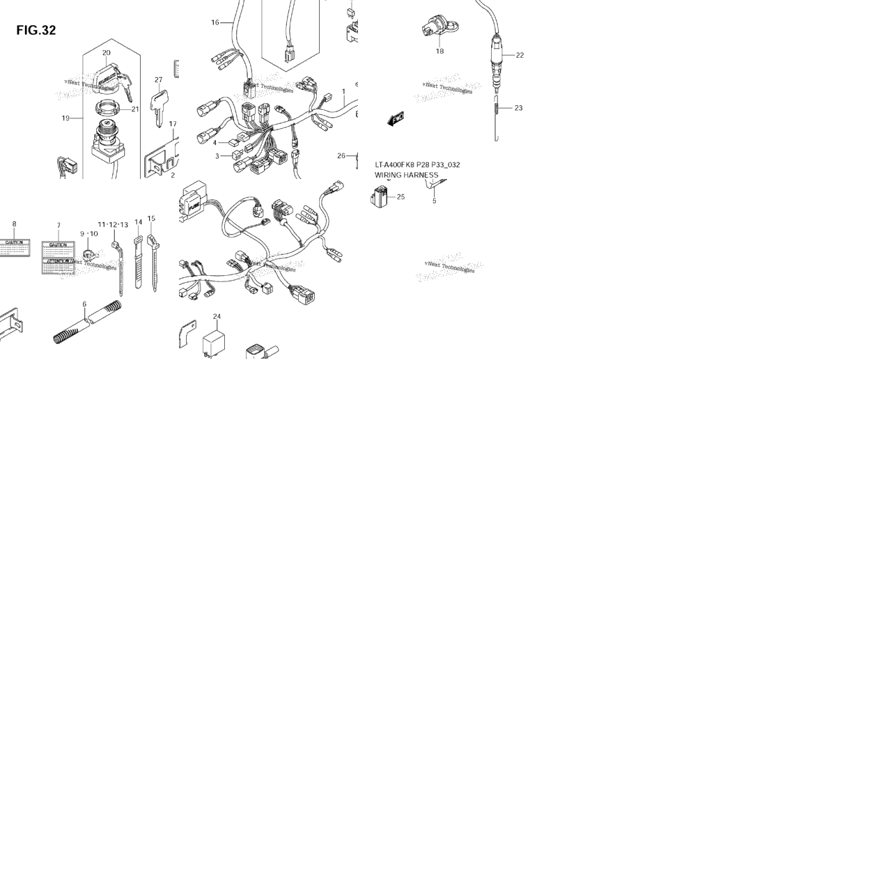 Wiring Harness (Model K8/K9)