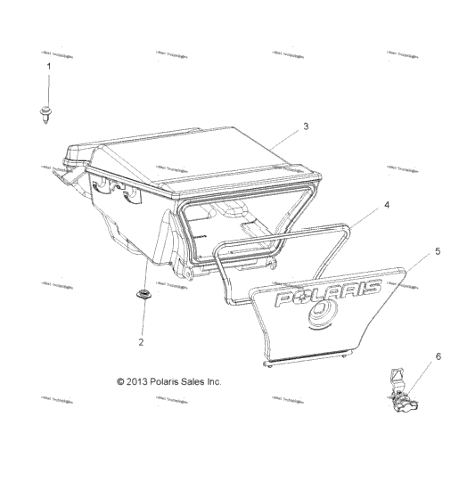 Body, Storage Box, Rear