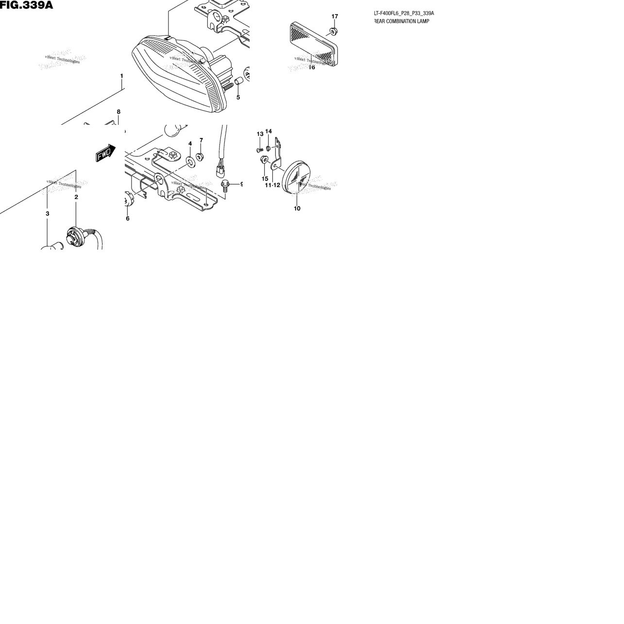 Rear Combination Lamp (Lt-F400fl6 P28)