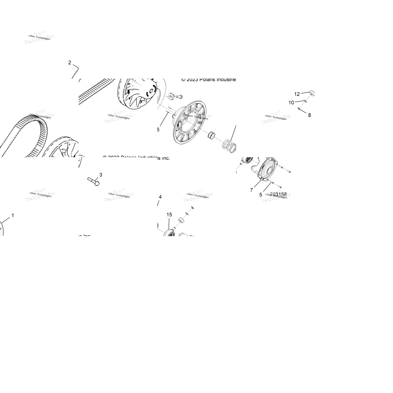 Drive Train, Secondary Clutch