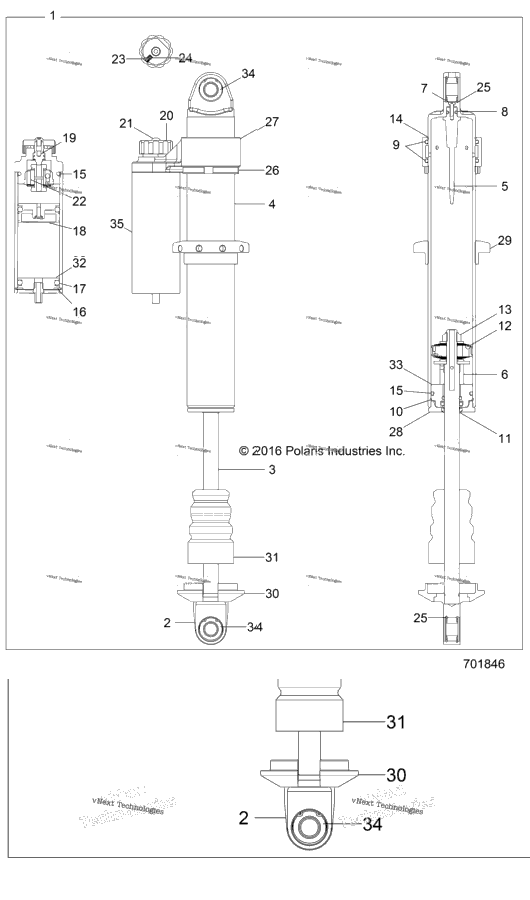 Suspension, Rear Shock Internals