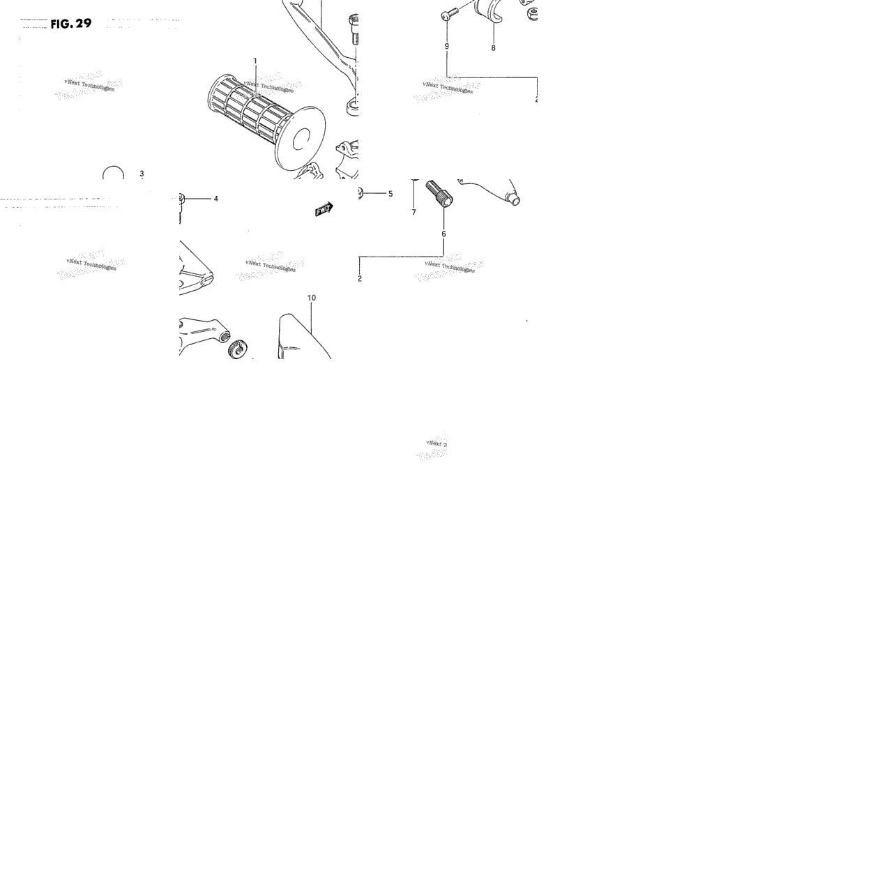 Left Handle Grip (Model G/H/J)