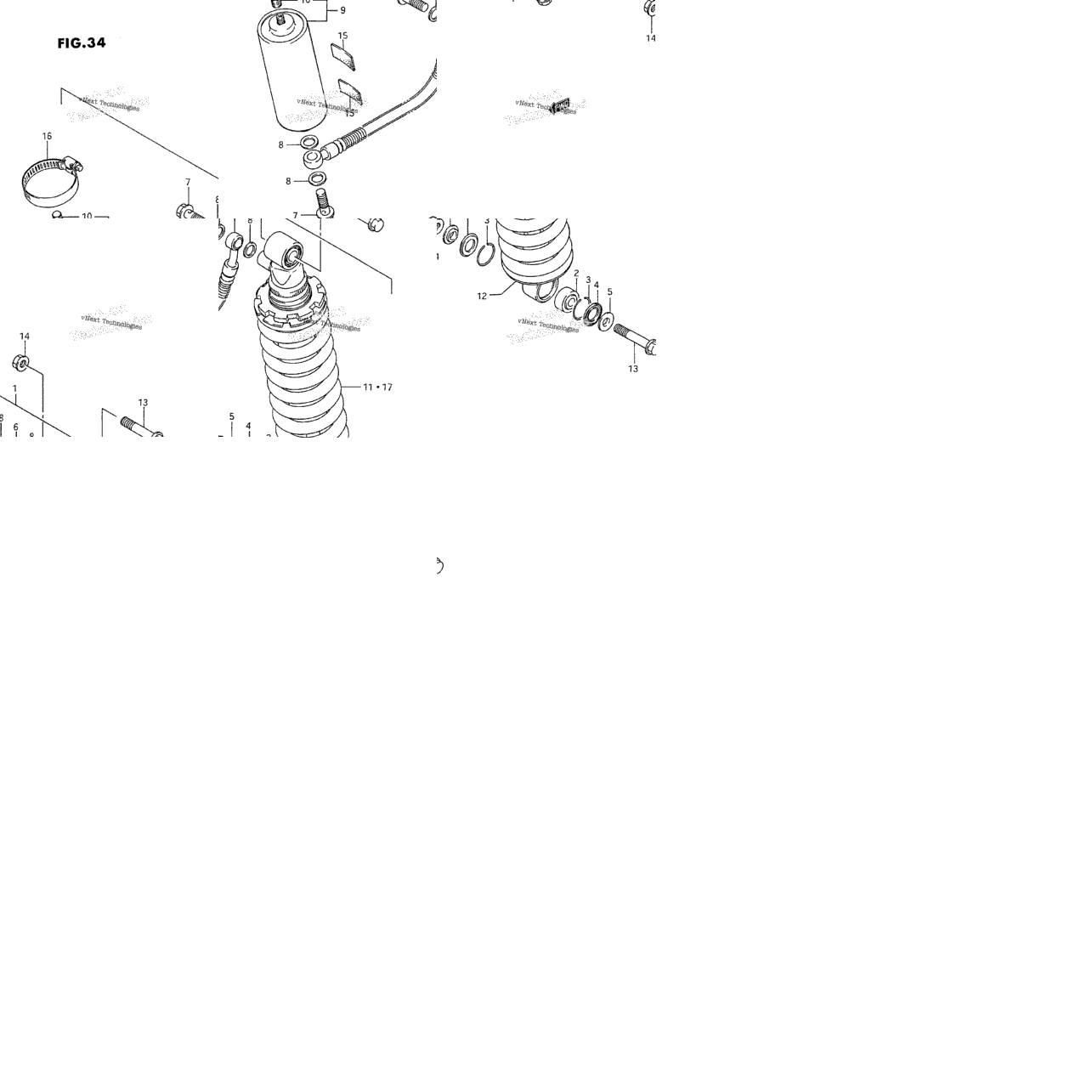 Rear Shock Absorber (Model G)