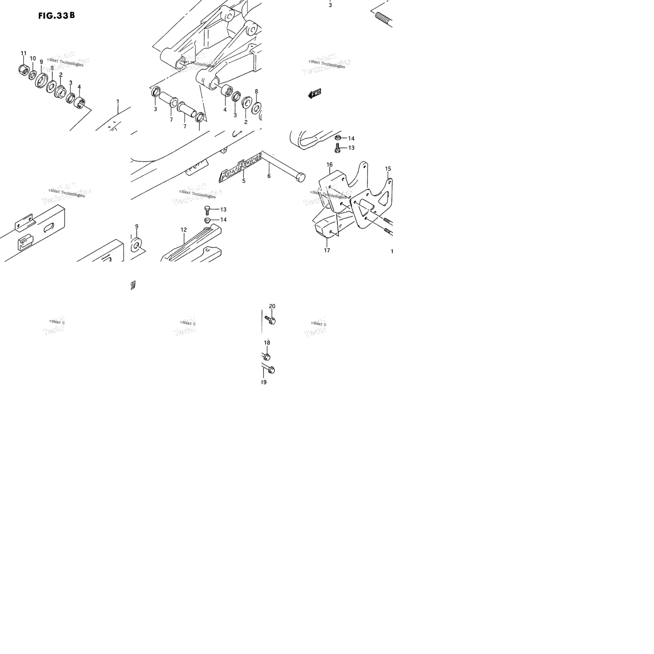 Rear Swinging Arm (Model L)