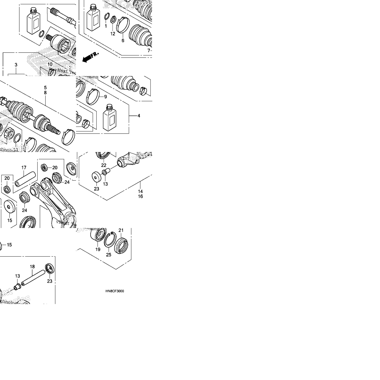 Rear Knuckle@Rear Driveshaft